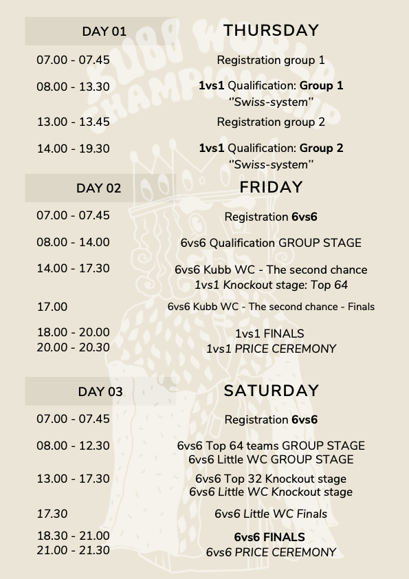 Schedule Kubb WC